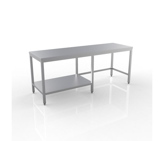 RVS WERKTAFEL 2200X600X900