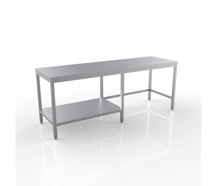 RVS WERKTAFEL 2300X600X900