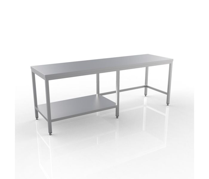RVS WERKTAFEL 2400X600X900