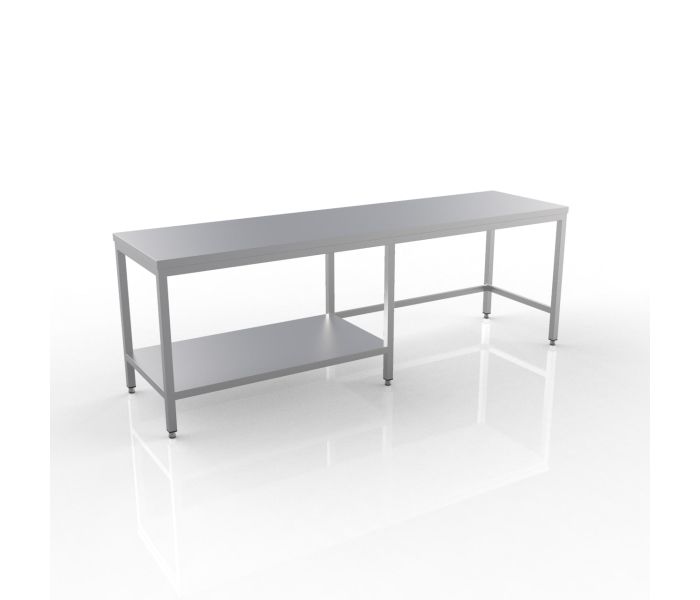 RVS WERKTAFEL 2600X600X900