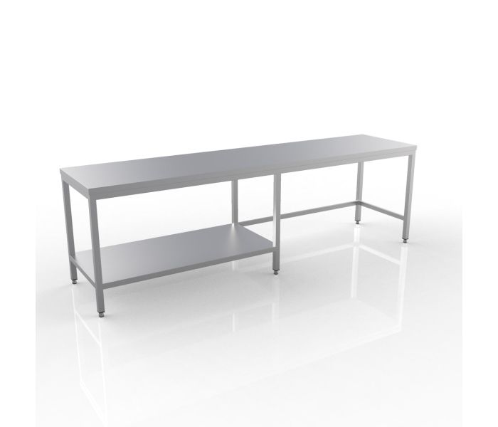 RVS WERKTAFEL 2900X600X900