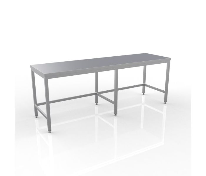 RVS WERKTAFEL 2400X600X900