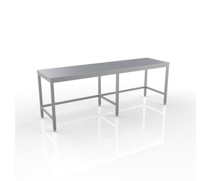 RVS WERKTAFEL 2500X600X900