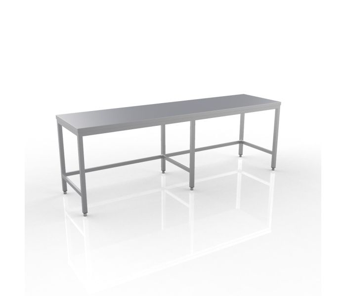 RVS WERKTAFEL 2600X600X900