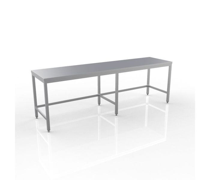 RVS WERKTAFEL 2700X600X900