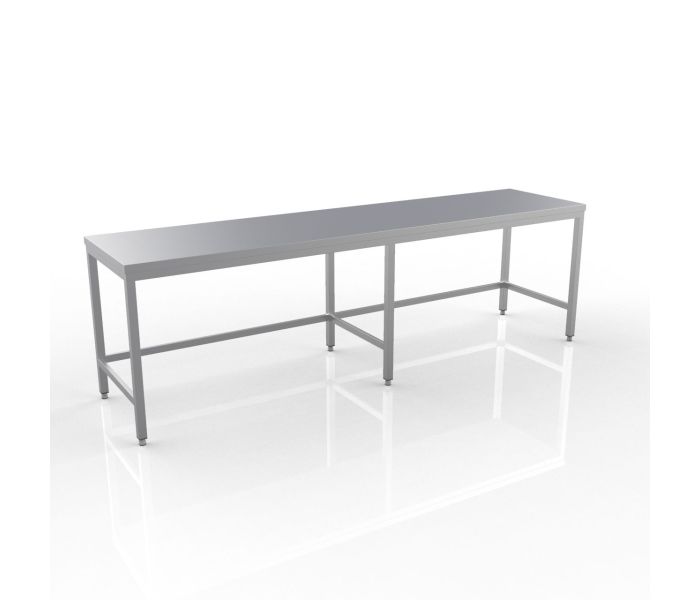 RVS WERKTAFEL 2900X600X900