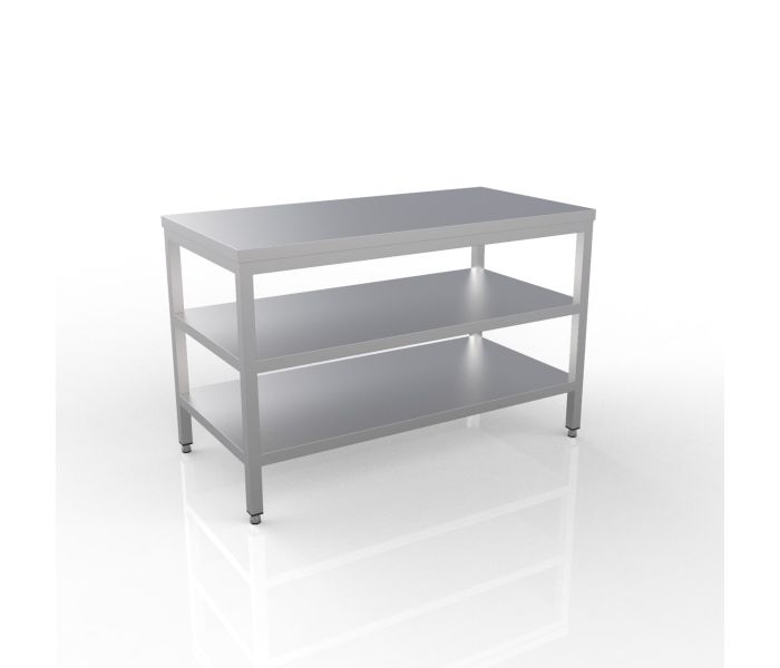 RVS WERKTAFEL 1400X600X900