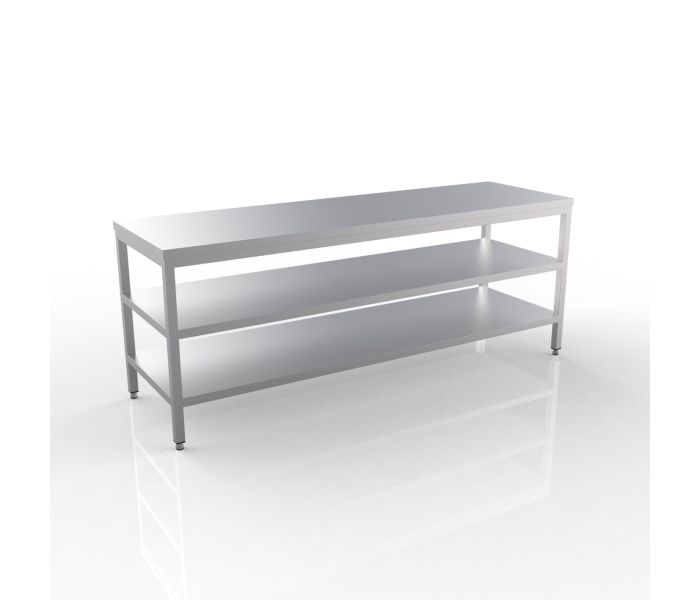 RVS WERKTAFEL 2300X600X900