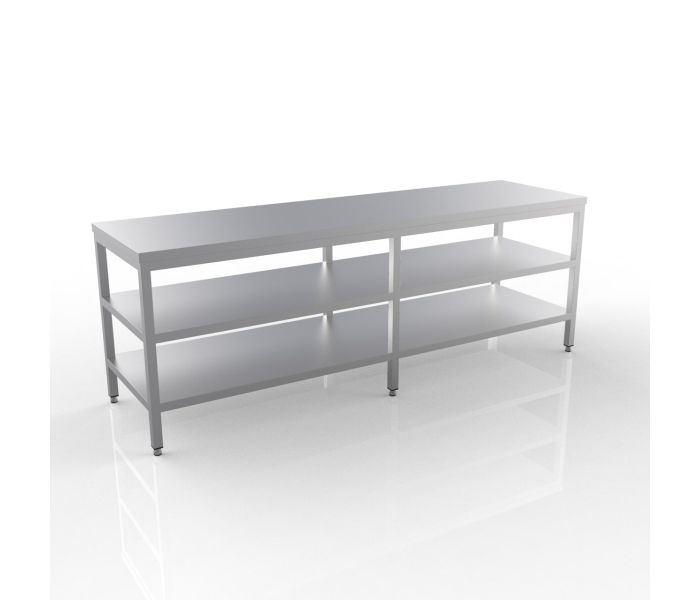 RVS WERKTAFEL 2500X600X900