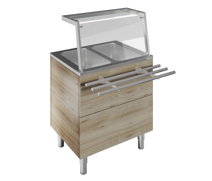 BAIN MARIE UNIT 2/1 GN F02H2AF