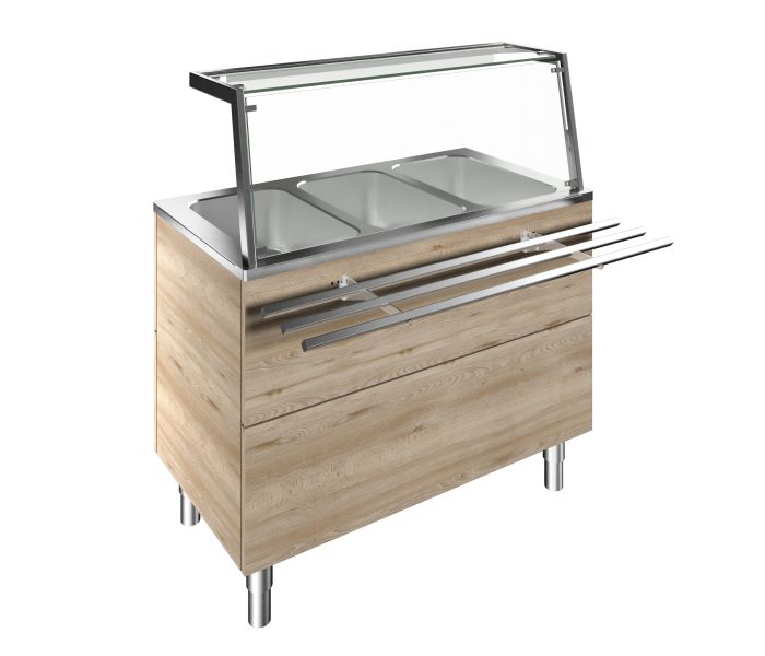 BAIN MARIE UNIT 3/1 GN F02H3AF