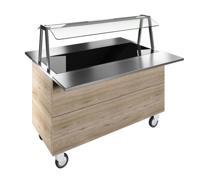 OPSTAND MET LED 4/1 GN F04H4AW