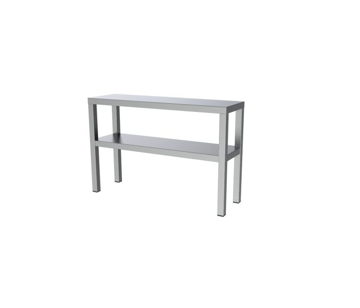 ETAGERE DUBBEL ONVERW. 100 CM