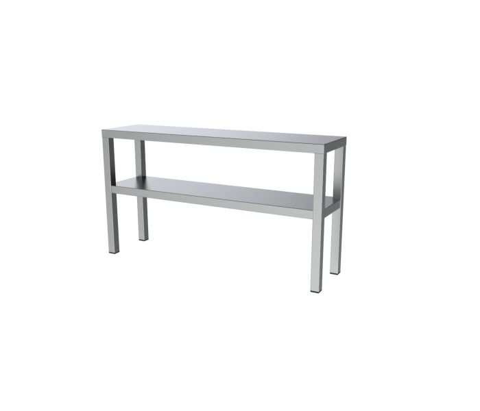 ETAGERE DUBBEL ONVERW. 120 CM