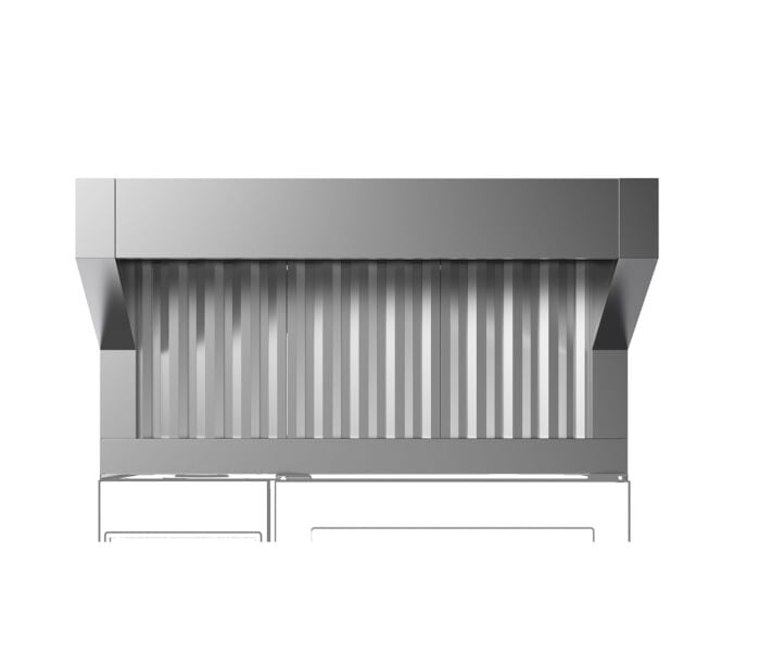 AFZUIGKAP 6&10GN 1/1 EL.OVENS