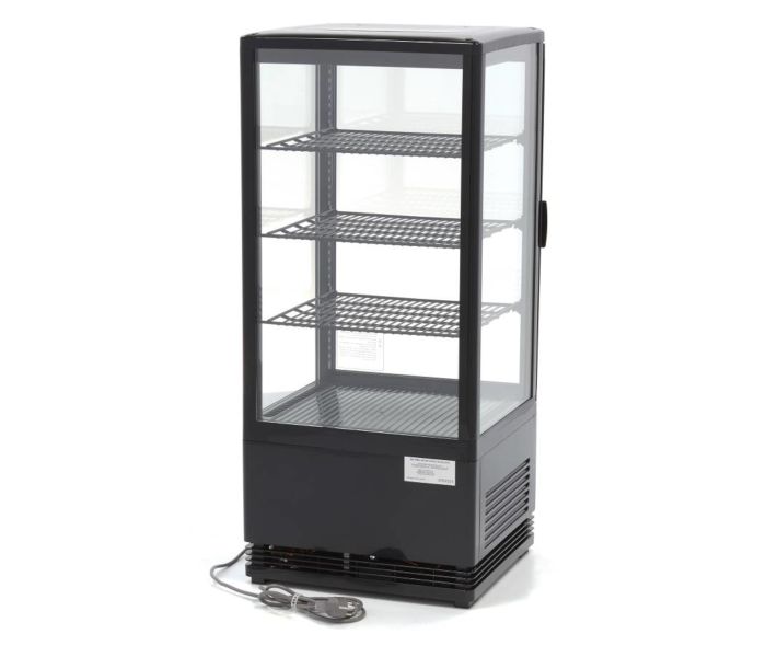 OPZETKOELVITRINE OKV-78 ZWART