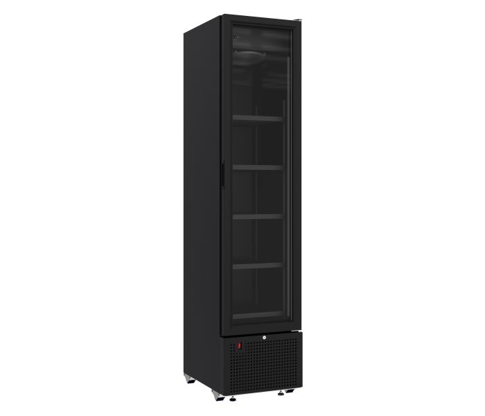 KOELKAST GLASDEUR 348L ZW