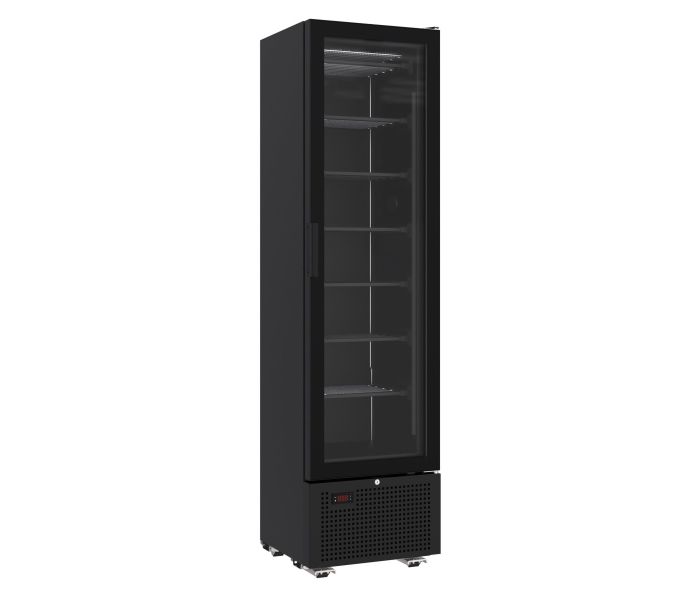 VRIESKAST GLASDEUR 221L ZWART