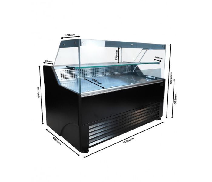 KOELVITRINE WESLEY 1.5