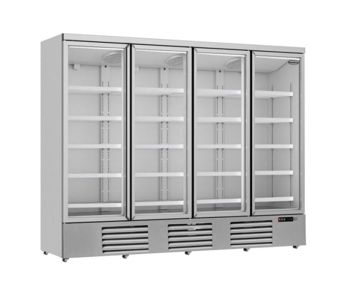 KOELKAST 4 GLASDEUREN