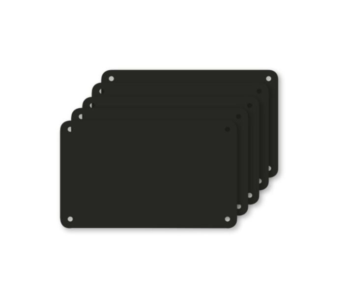 SNIJPLAAT ZWART SET/5 53x32