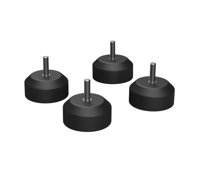 4 RUBBER FEET 26MM
