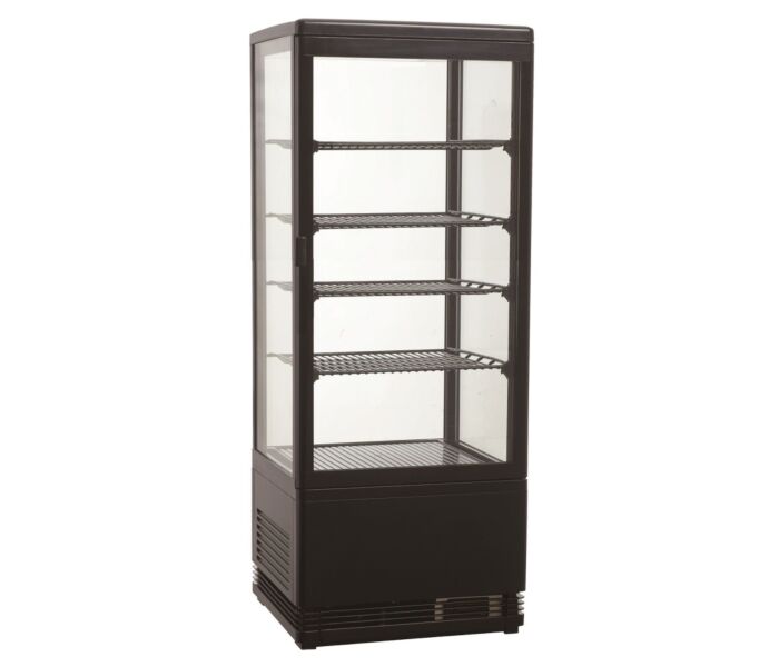 KOELVITRINE 98L ZWART
