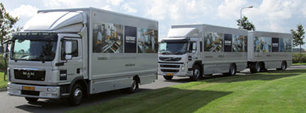 Hakvoort wagens op een rij Vacature Chauffeur C in Venlo bij Hakvoort Professional