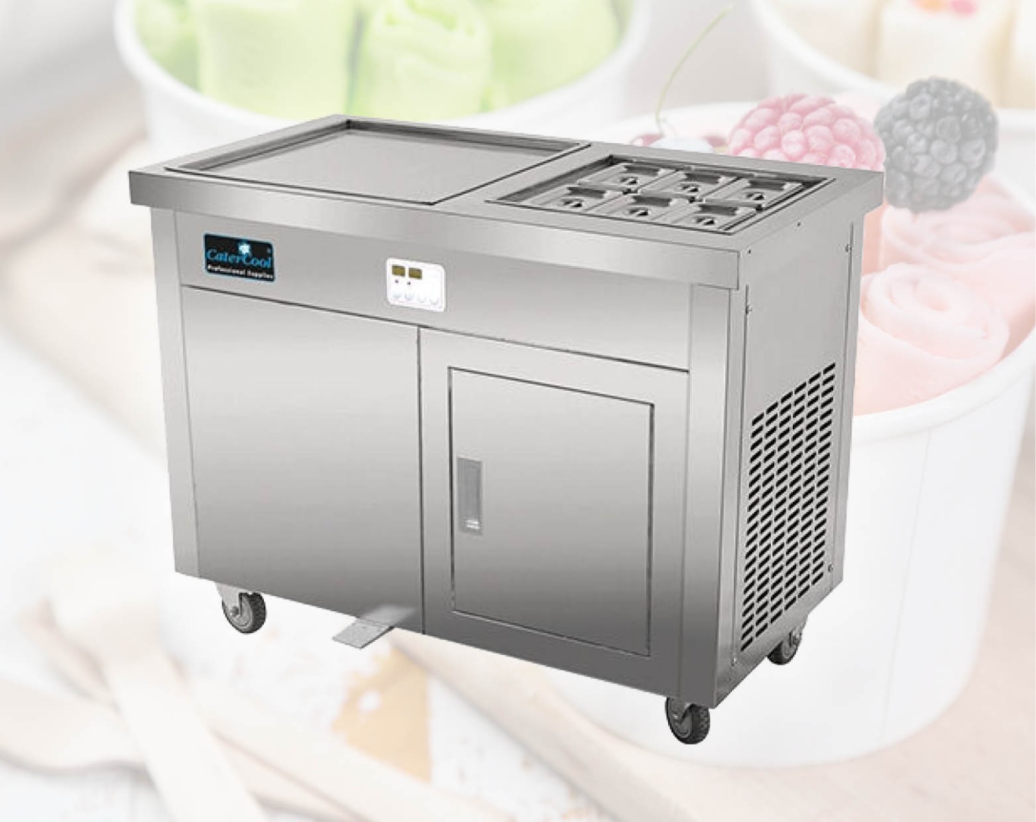 Ice Teppanyaki met gastronormbakken