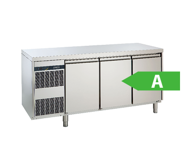 Energiezuinige Zanussi koelwerkbank met A-label Energiezuinige koelwerkbank van Zanussi